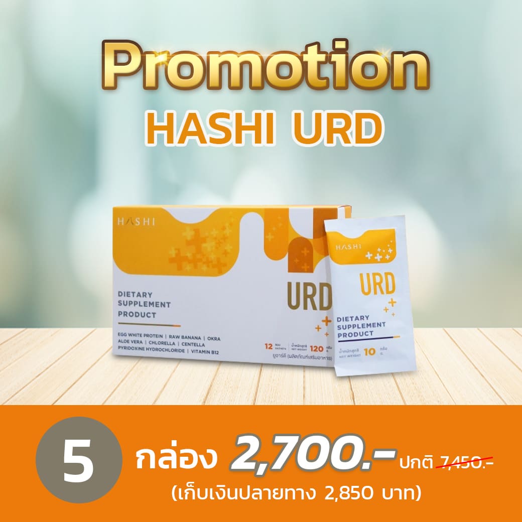สุดคุ้ม Hashi URD แบบ 5 กล่อง