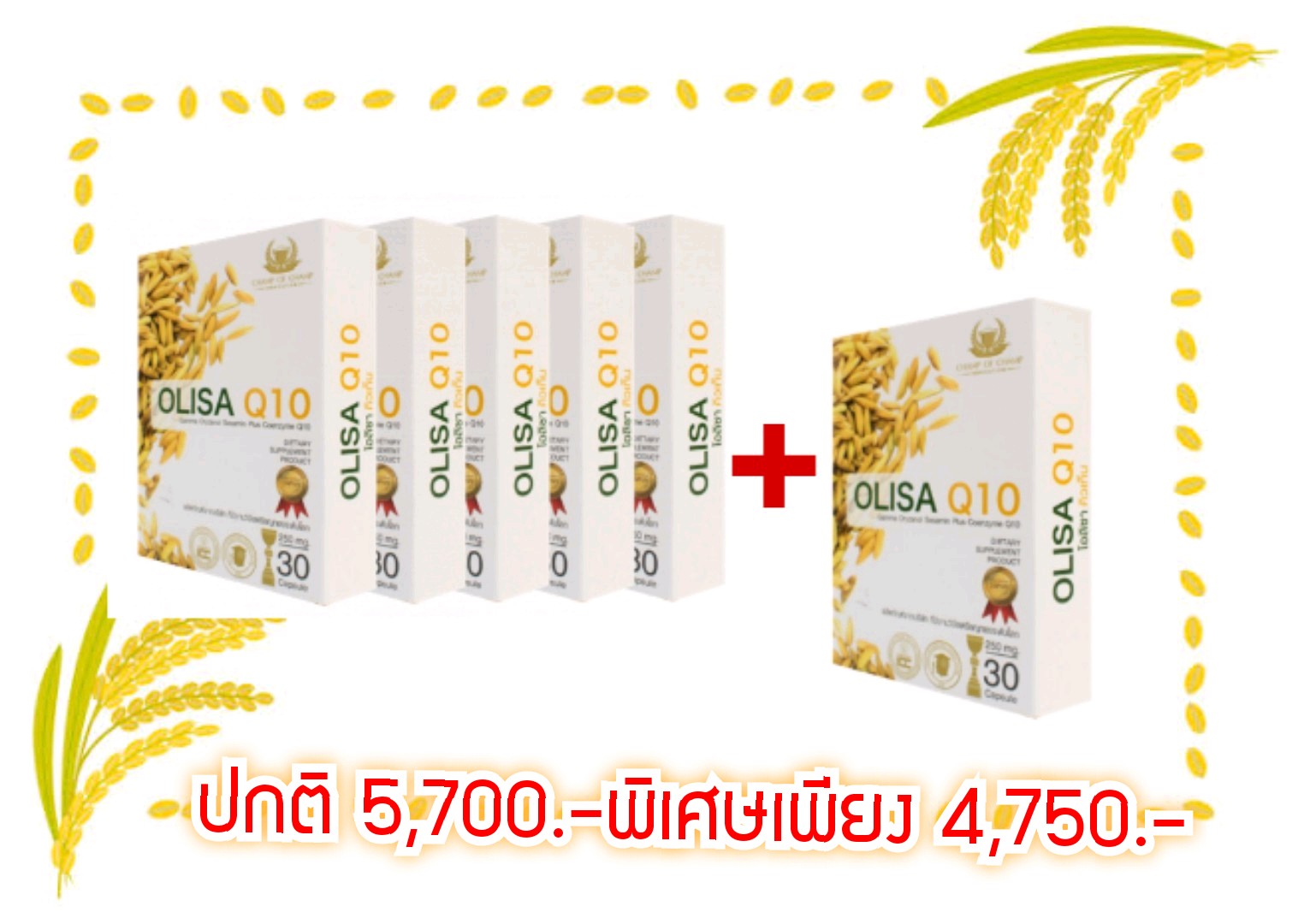 Olisa 5 กล่อง ฟรี 1 กล่อง
